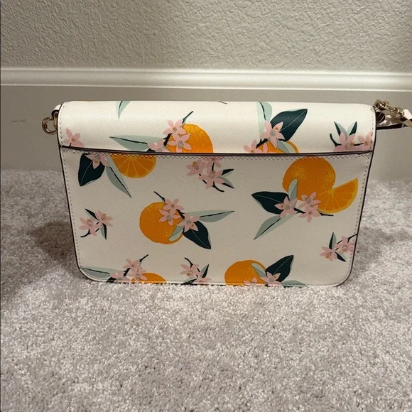 kate spade caron madison flap convertible crossbody orange toss - Picture 2 of 5